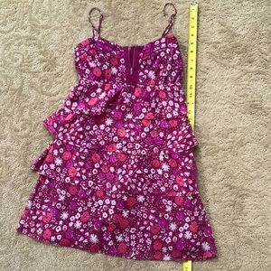 American Eagle Outfitters Spaghetti Strap Tiered Floral Dress